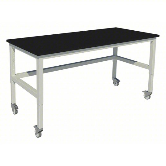 Patriot Table with Swivel Casters , Adjustable Height; 48" Wide 30" Deep