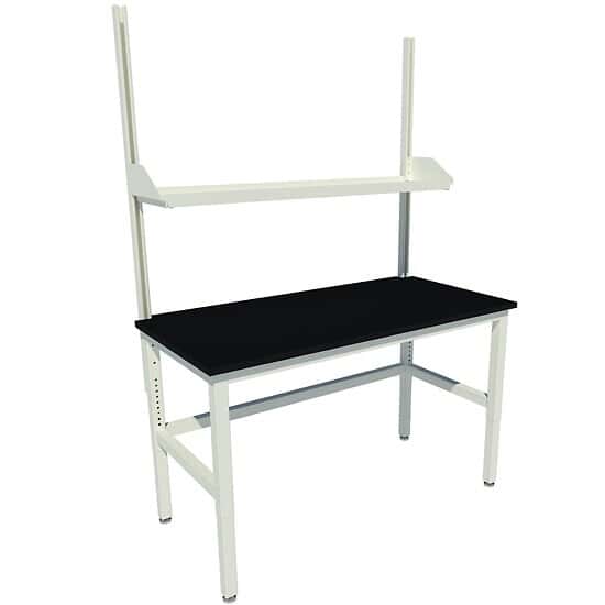 Patriot Table with Leveling Glides, Adjustable Shelf, Adjustable Height; 48" Wide 30" Deep